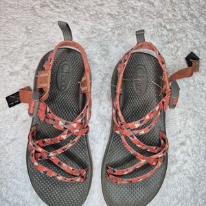 Chaco Women's Sandals - Gray and Coral